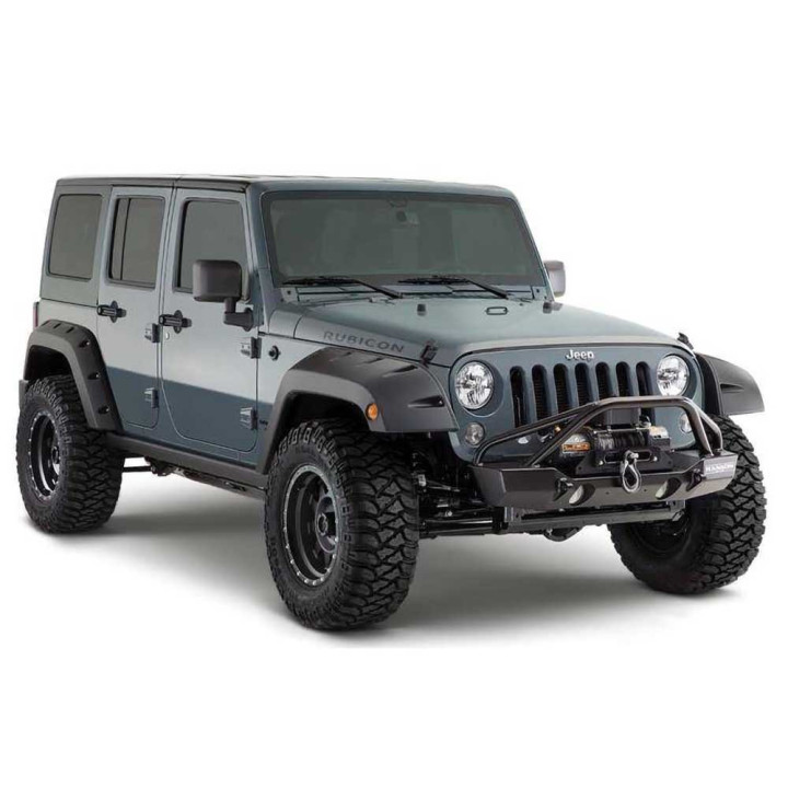 Extensii Aripi Spate cu Acoperire Standard, Bushwacker Pocket Style, Jeep Wrangler 2007 - 2018 - EDK.ro