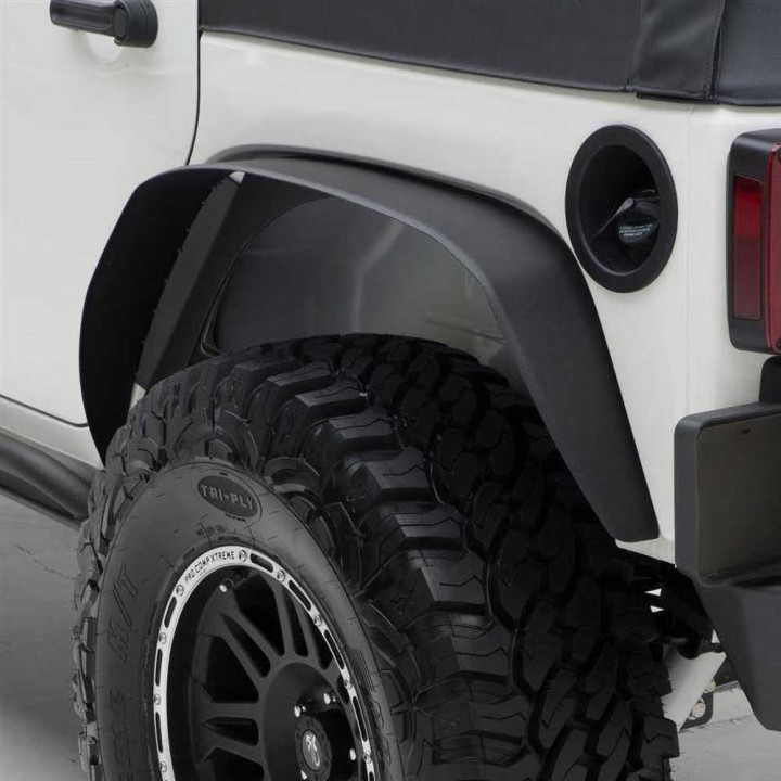 Fender Flares Set Front and Rear, Smittybilt XRC Armor Corner Guards, Jeep Wrangler 2007 - 2018 - EDK.ro