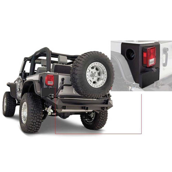 Rear Corner Covers, Bushwacker, Jeep Wrangler 2007 - 2018 - EDK.ro