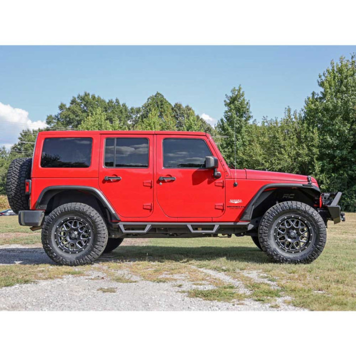 Front and Rear Fender Flares, Rough Country LED Flat, Jeep Wrangler 2007 - 2018 - EDK.ro