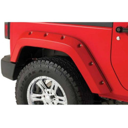 Rear Fender Flares Standard Coverage, Bushwacker Pocket Style, Jeep Wrangler 2007 - 2018 - EDK.ro