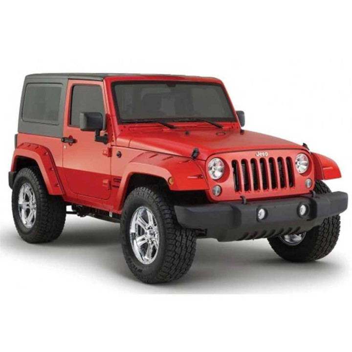 Extensii Aripi Spate cu Acoperire Standard, Bushwacker Pocket Style, Jeep Wrangler 2007 - 2018 - EDK.ro
