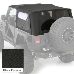 Soft Top Black Diamond, Smittybilt, Jeep Wrangler 2007 - 2018 - EDK.ro