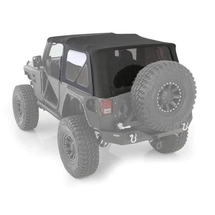 Acoperiș Moale Black Diamond, Smittybilt, Jeep Wrangler 2007 - 2018 - EDK.ro