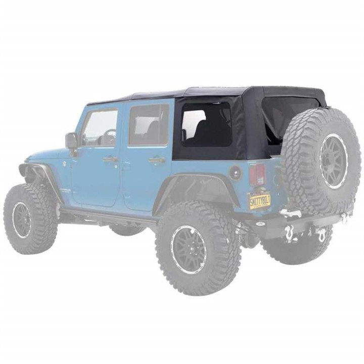 Acoperiș Moale Black Diamond, Smittybilt, Jeep Wrangler 2007 - 2018 - EDK.ro