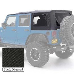 Acoperiș Moale Black Diamond, Smittybilt, Jeep Wrangler 2007 - 2018 - EDK.ro