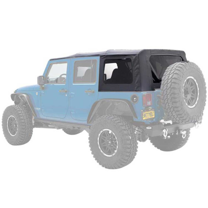Acoperiș Moale Black Diamond, Smittybilt, Jeep Wrangler 2007 - 2018 - EDK.ro