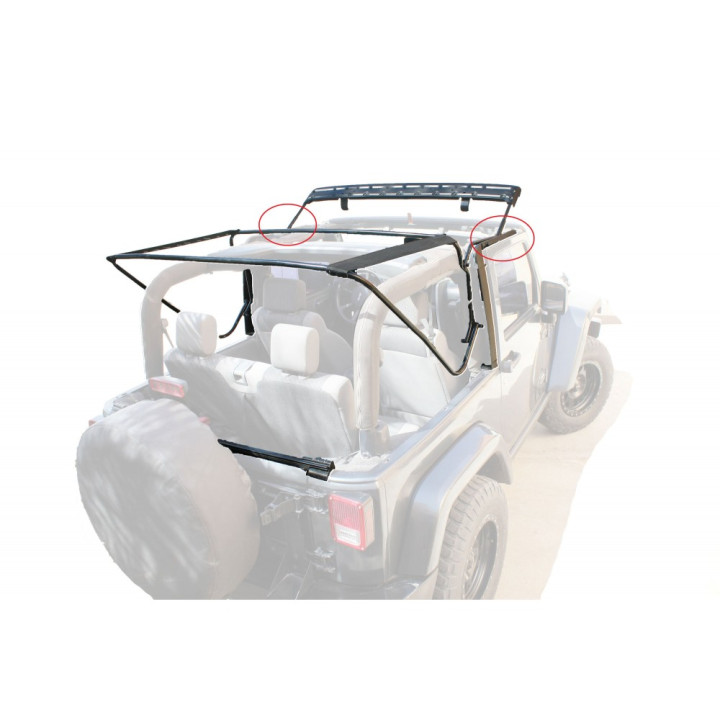 Acoperiș Moale MasterTwill, MasterTop, Jeep Wrangler 2007 - 2018 - EDK.ro