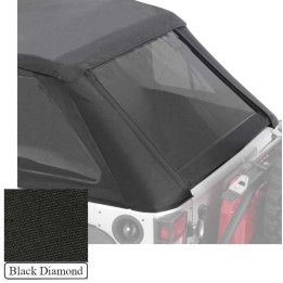 Soft Top Slant Black Diamond, Smittybilt, Jeep Wrangler 2007 - 2018 - EDK.ro