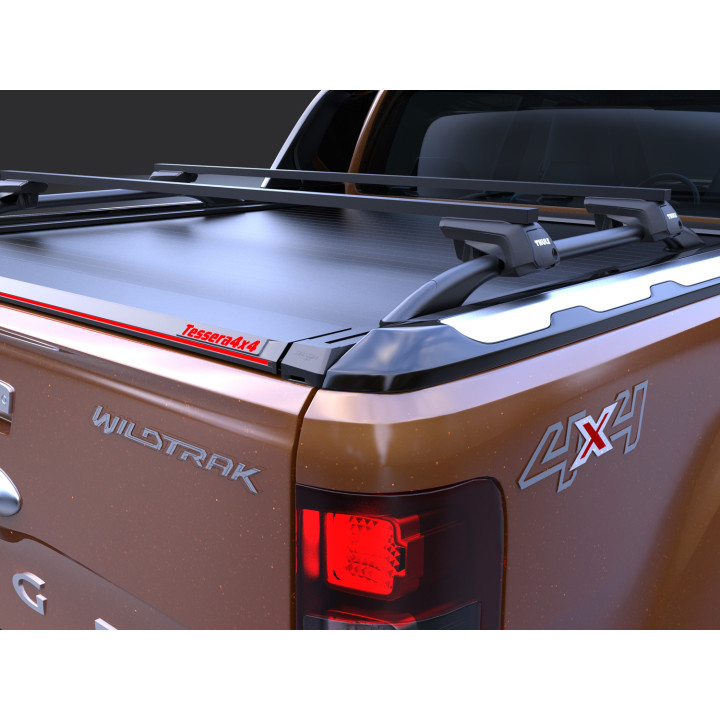 Electronically Assisted Roll Top Tonneau Bed Cover, Tessera 4x4 Roll+, Ford Ranger Wildtrak Double Cab 2012 - 2022 - EDK.ro