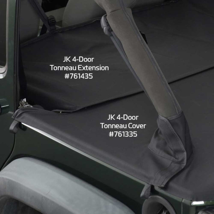 Tonneau Extension Black Diamond, Smittybilt, Jeep Wrangler 2007 - 2018 - EDK.ro