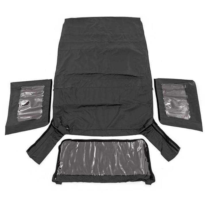 Geacă Soft Top Neagră Denim, Rough Country 07-09, Jeep Wrangler 2007 - 2018 - EDK.ro
