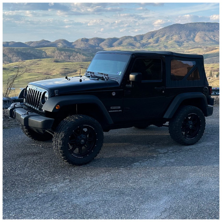 Geacă Soft Top Neagră Denim, Rough Country 07-09, Jeep Wrangler 2007 - 2018 - EDK.ro