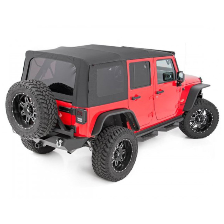 Soft Top Black Denim, Rough Country 10-18, Jeep Wrangler 2007 - 2018 - EDK.ro