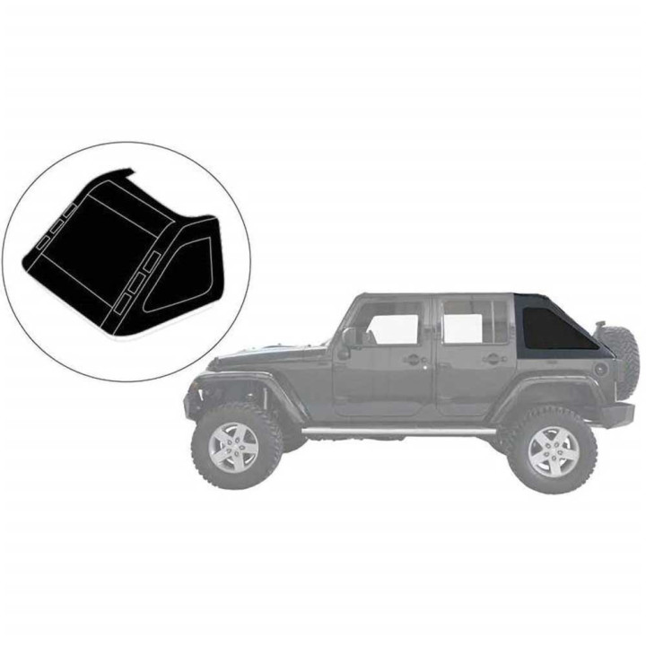 Cargo Window Cover Fastback, Suntop, Jeep Wrangler 2007 - 2018 - EDK.ro