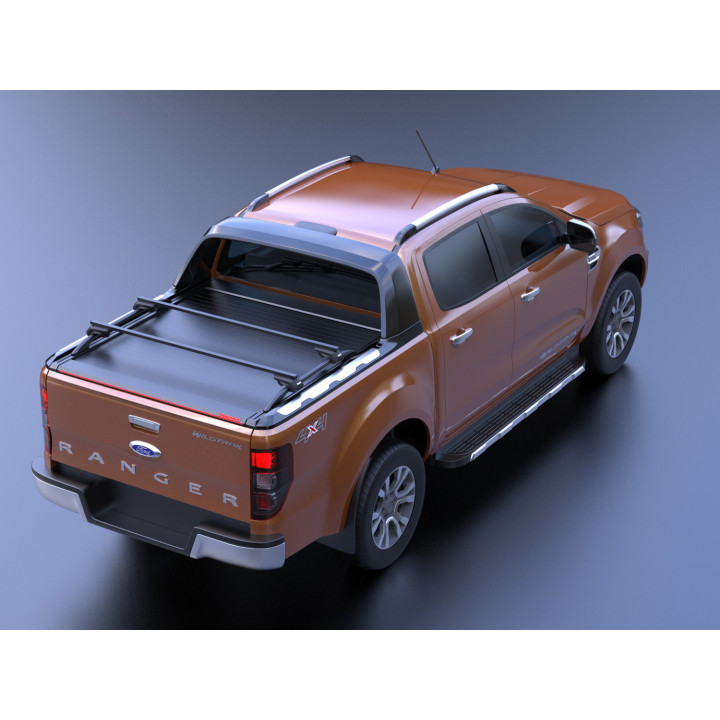 Electronically Assisted Roll Top Tonneau Bed Cover, Tessera 4x4 Roll+, Ford Ranger Wildtrak Double Cab 2012 - 2022 - EDK.ro