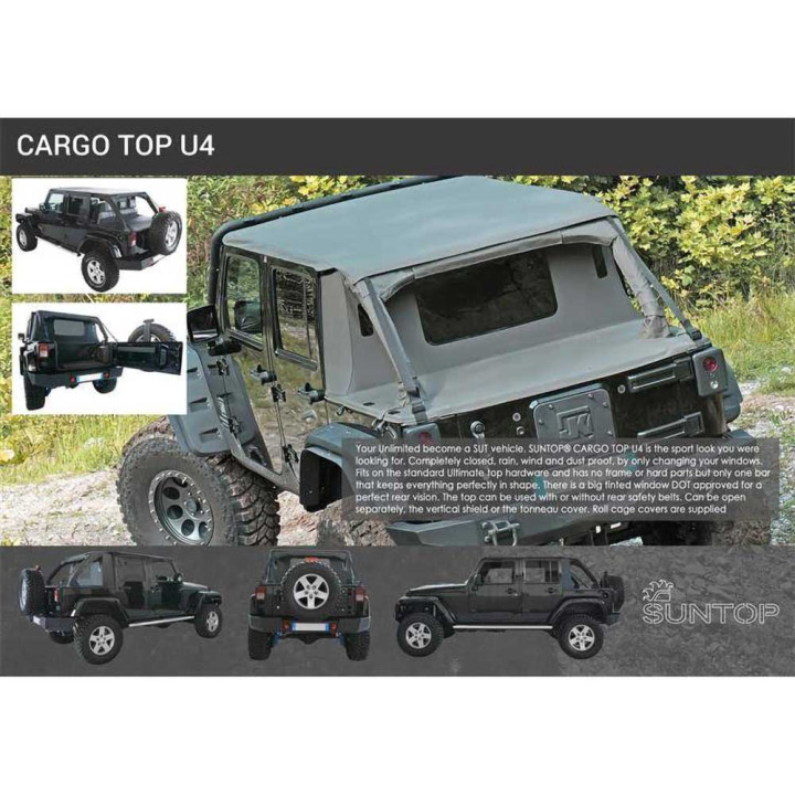 Husă pentru Bagaje, Suntop, Jeep Wrangler 2007 - 2018 - EDK.ro