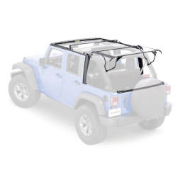Complete Soft Top Hardware Kit, MasterTop, Jeep Wrangler 2007 - 2018 - EDK.ro