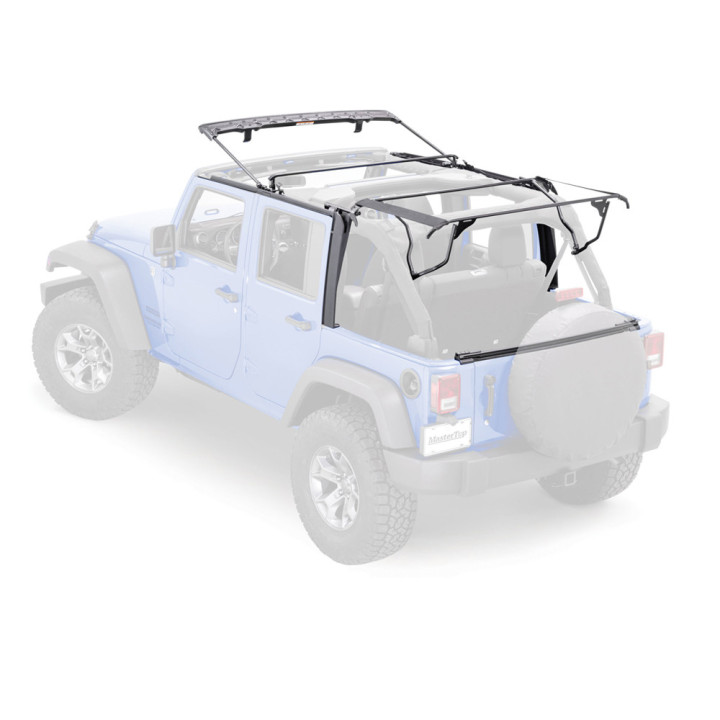 Kit Complet de Accesorii pentru Plafon Moale, MasterTop, Jeep Wrangler 2007 - 2018 - EDK.ro