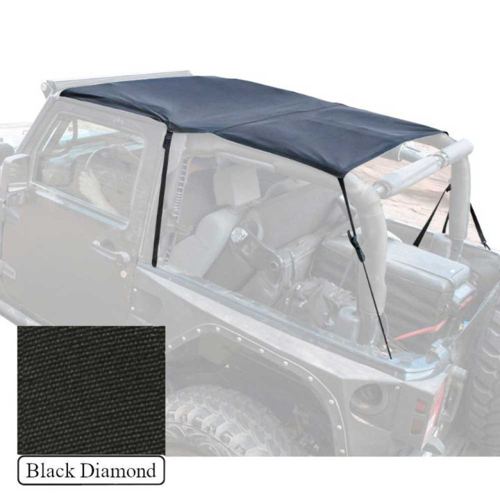 Soft Top Extended Black Diamond, Smittybilt, Jeep Wrangler 2007 - 2018 - EDK.ro
