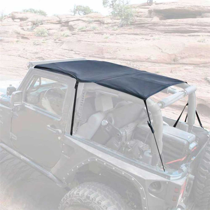 Soft Top Extended Black Diamond, Smittybilt, Jeep Wrangler 2007 - 2018 - EDK.ro