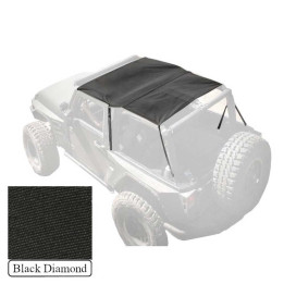 Soft Top Extended Black Diamond, Smittybilt, Jeep Wrangler 2007 - 2018 - EDK.ro