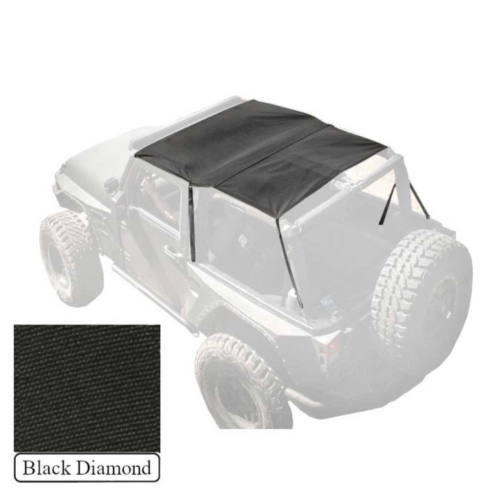 Soft Top Extended Black Diamond, Smittybilt, Jeep Wrangler 2007 - 2018 - EDK.ro