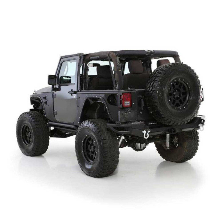 Soft Top Extended Black Diamond, Smittybilt, Jeep Wrangler 2007 - 2018 - EDK.ro