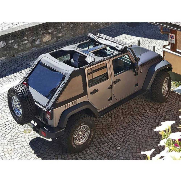 Prelată Completă pentru Plafon Fastback Bowlless, Suntop, Jeep Wrangler 2007 - 2018 - EDK.ro