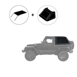 Complete Roof Cover Fastback, Suntop bowless, Jeep Wrangler 2007 - 2018 - EDK.ro