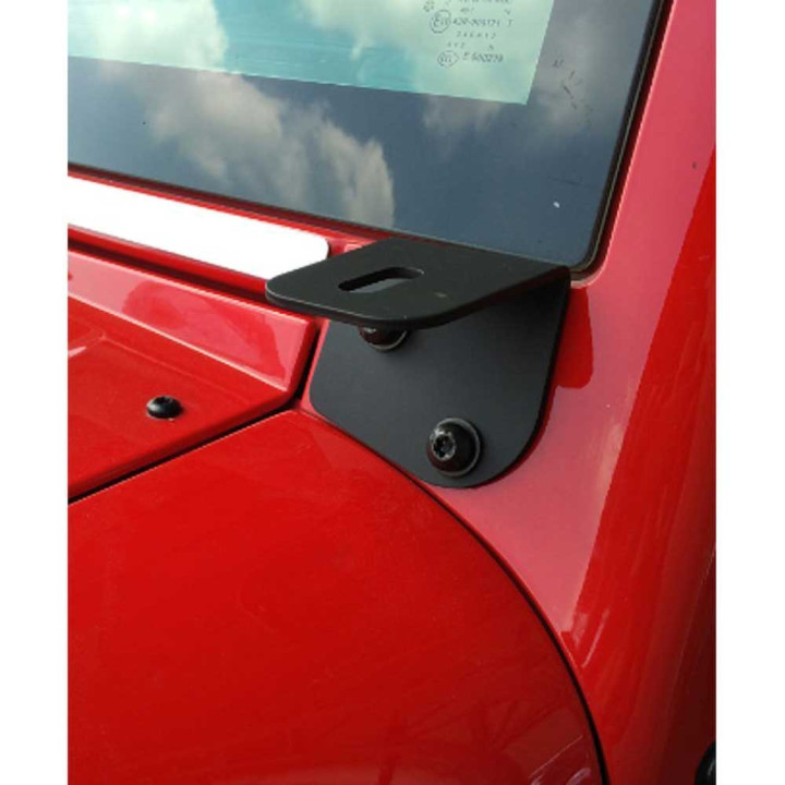 EC Approved LED Projector Integration Kit, OFD LED light A pillar mount kit, Jeep Wrangler 2007 - 2018 - EDK.ro