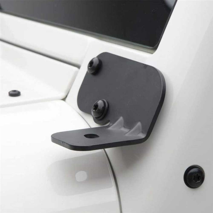 Kit de Integrare Proiectoare LED Omologate Pentru Parbriz, Smittybilt Windshield hinge light brackets, Jeep Wrangler 2007 - 2018