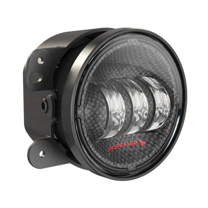 LED Fog Lights Round Carbon 4 Inch, JW Speaker 6145 J2 Series, Jeep Wrangler 2007 - 2018 - EDK.ro