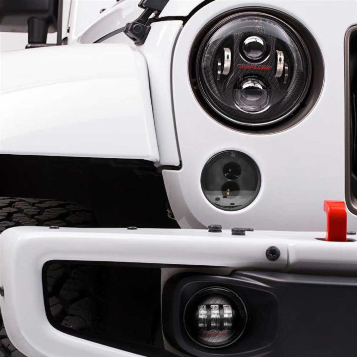 Turn Signals LED Clear, JW Speaker, Jeep Wrangler 2007 - 2018 - EDK.ro
