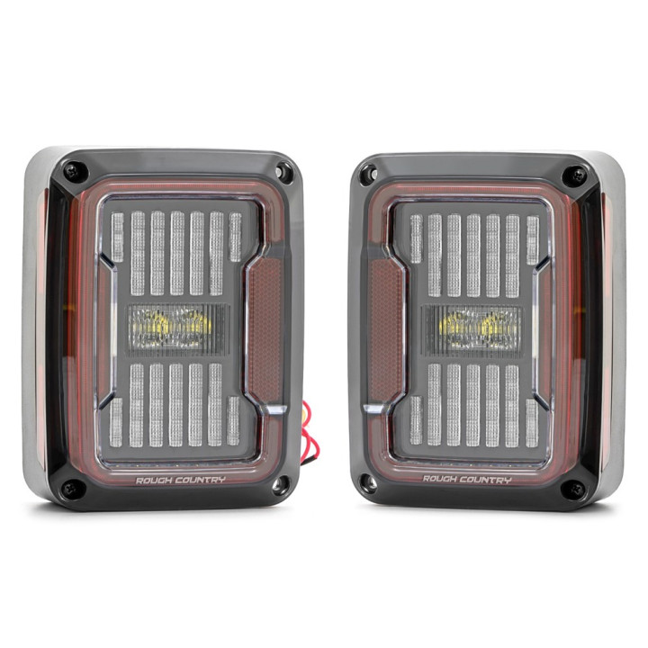 Tail Lights LED, Rough Country, Jeep Wrangler 2007 - 2018 - EDK.ro