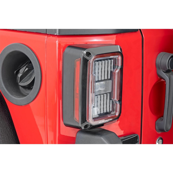 Tail Lights LED, Rough Country, Jeep Wrangler 2007 - 2018 - EDK.ro