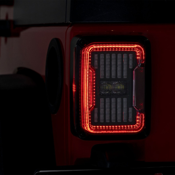 Stopuri Spate LED, Rough Country, Jeep Wrangler 2007 - 2018 - EDK.ro