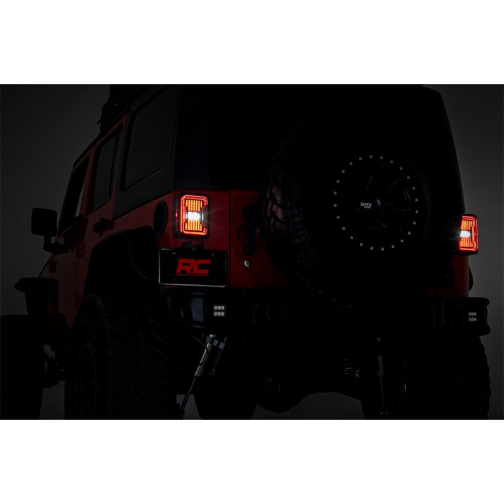 Tail Lights LED, Rough Country, Jeep Wrangler 2007 - 2018 - EDK.ro
