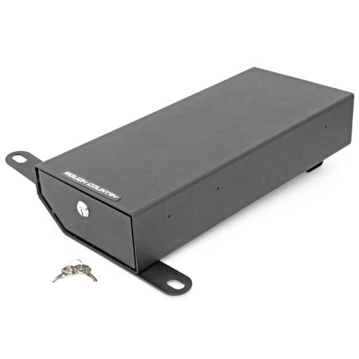 Under Seat Lock Box, Rough Country, Jeep Wrangler 2007 - 2018 - EDK.ro