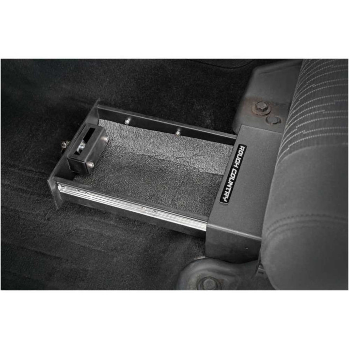Under Seat Lock Box, Rough Country, Jeep Wrangler 2007 - 2018 - EDK.ro