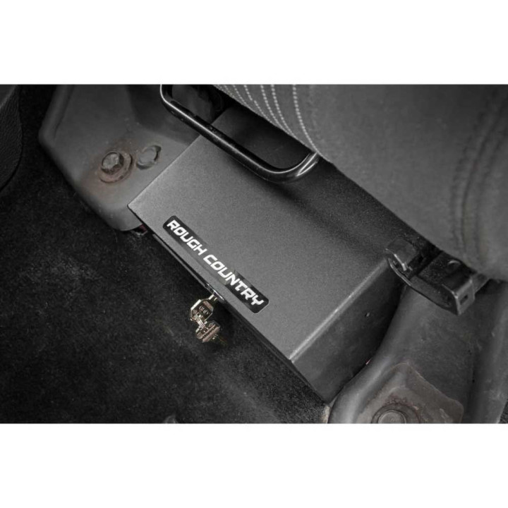 Under Seat Lock Box, Rough Country, Jeep Wrangler 2007 - 2018 - EDK.ro