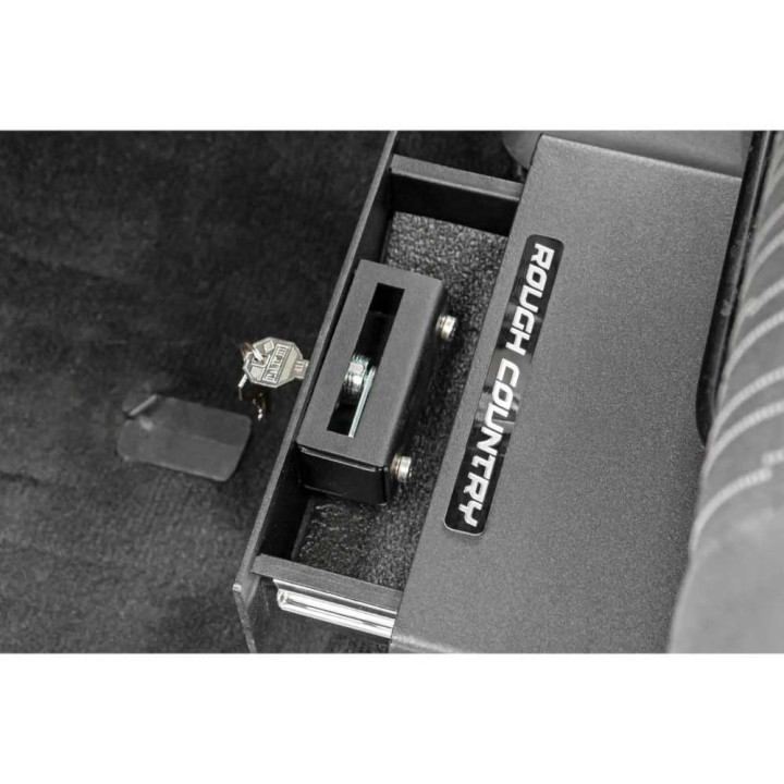 Under Seat Lock Box, Rough Country, Jeep Wrangler 2007 - 2018 - EDK.ro