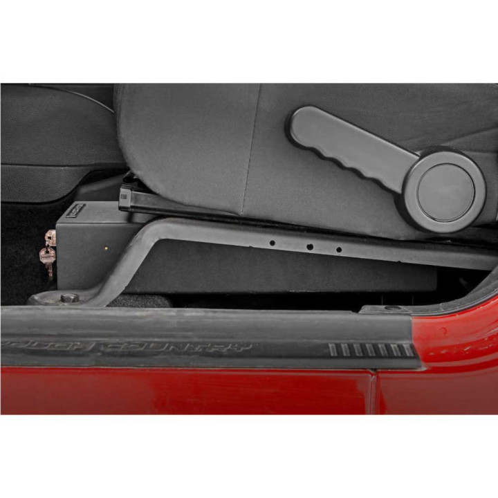 Under Seat Lock Box, Rough Country, Jeep Wrangler 2007 - 2018 - EDK.ro