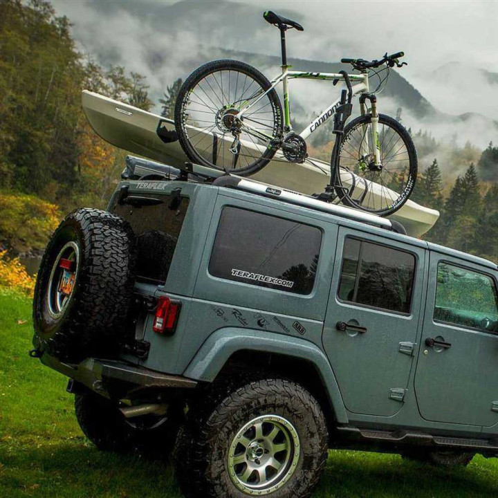 Roof Rack Cargo Slat Silver, TeraFlex Nebo, Jeep Wrangler 2007 - 2018 - EDK.ro