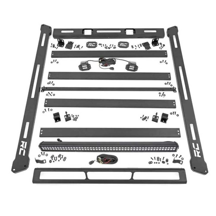 Sistem de Portbagaj pentru Hard Top cu Lumini LED, Rough Country, Jeep Wrangler 2007 - 2018 - EDK.ro