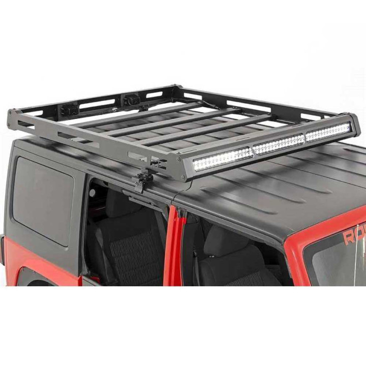 Sistem de Portbagaj pentru Hard Top cu Lumini LED, Rough Country, Jeep Wrangler 2007 - 2018 - EDK.ro