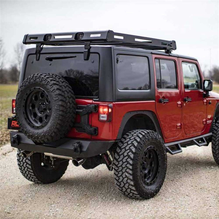 Sistem de Portbagaj pentru Hard Top cu Lumini LED, Rough Country, Jeep Wrangler 2007 - 2018 - EDK.ro