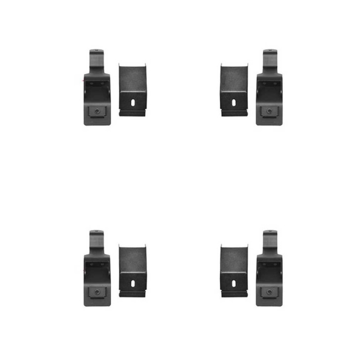 Mounting Kit for SRM Rack Gutter Mount Capacity Up to 50 kg, Go Rhino, Jeep Wrangler 2007 - Present - EDK.ro