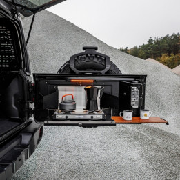 Drop Down Tailgate Table, Bison Gear, Jeep Wrangler 2007 - Present - EDK.ro