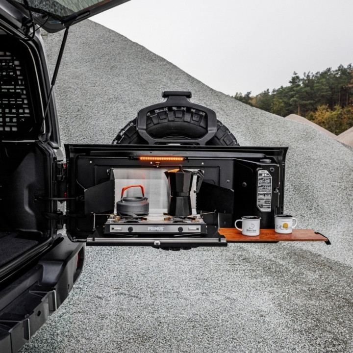 Masă Rabatabilă pentru Hayon, Bison Gear, Jeep Wrangler 2007 - Prezent - EDK.ro